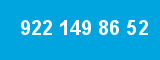 922 149 86 52 922 149 86 52